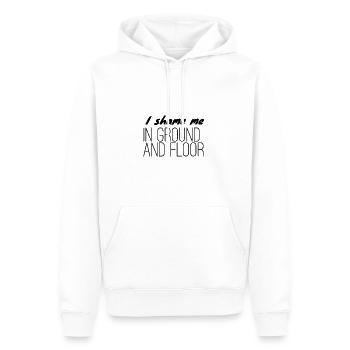 I shame me in ground and floor. - Männer Premium Bio Hoodie - Weiß - Vorne - Nico (187cm)