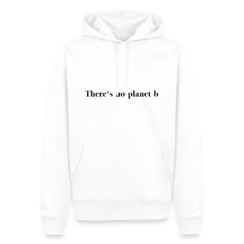 There’s no planet b - Sweat à capuche Premium bio Homme - blanc - Devant - Nico (187cm)