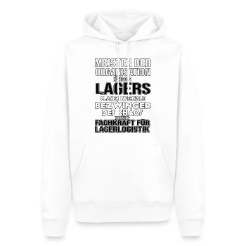 Geschenk Lagerlogistig Lager Hilfsarbeiter Lager - Männer Premium Bio Hoodie - Weiß - Vorne - Nico (187cm)