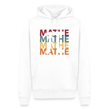Mathe Mathematik Mathematiker - Männer Premium Bio Hoodie - Weiß - Vorne - Nico (187cm)