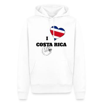 Liebe Herz Love Geschenk Idee Land Costa Rica - Männer Premium Bio Hoodie - Weiß - Vorne - Nico (187cm)