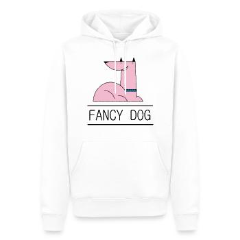 Fancy Dog - Männer Premium Bio Hoodie - Weiß - Vorne - Nico (187cm)