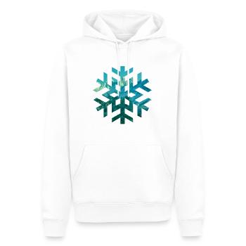 Schnee - Männer Premium Bio Hoodie - Weiß - Vorne - Nico (187cm)