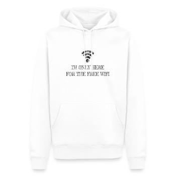 Free Wifi - Männer Premium Bio Hoodie - Weiß - Vorne - Nico (187cm)