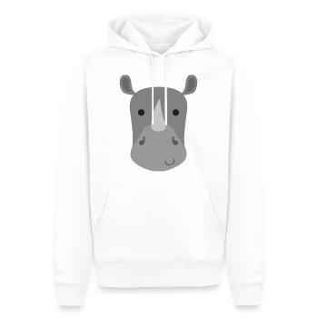 Cadeau Rhino Enfants Enfant Bébé Animal Mignon - Sweat à capuche Premium bio Homme - blanc - Devant - Nico (187cm)