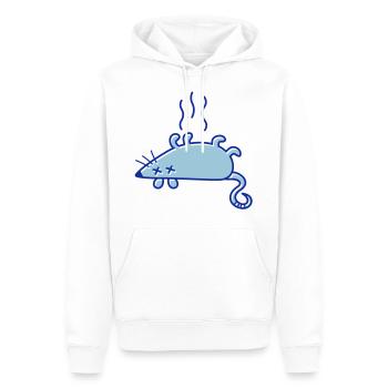 Eine tote Maus - Männer Premium Bio Hoodie - Weiß - Vorne - Nico (187cm)
