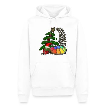 Christmas Christmas Christmas Christmas X-Mas - Men’s Premium Organic Hoodie - white - Front - Nico (187cm)