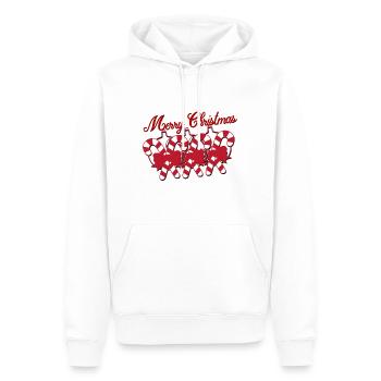 Christmas Christmas Christmas Christmas X-Mas - Men’s Premium Organic Hoodie - white - Front - Nico (187cm)
