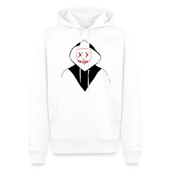 Masque d'horreur - Sweat à capuche Premium bio Homme - blanc - Devant - Nico (187cm)