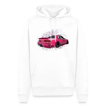 S13 S-Frame-Design - Männer Premium Bio Hoodie - Weiß - Vorne - Nico (187cm)