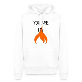 you are my fire backstreet spruch lied geschenk - Männer Premium Bio Hoodie - Weiß - Vorne - Nico (187cm)