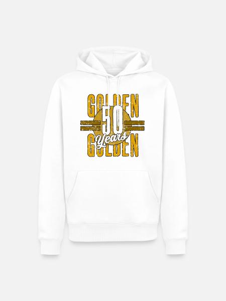 50th birthday - Men’s Premium Organic Hoodie - white
