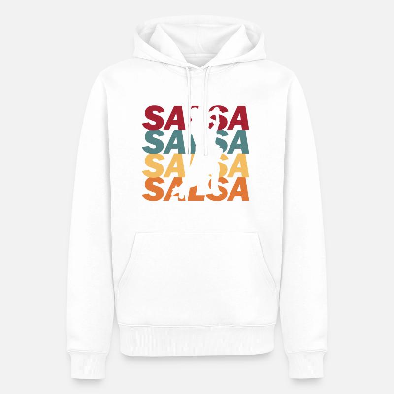 Salsa - Männer Premium Bio Hoodie - Weiß