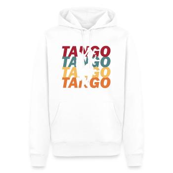 Danse tango - Sweat à capuche Premium bio Homme - blanc - Devant - Nico (187cm)