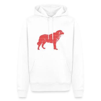 Pastore Maremmano Abruzzese Herd Protection Gifts - Men’s Premium Organic Hoodie - white - Front - Nico (187cm)