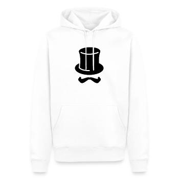 Wizard Cylinder - Men’s Premium Organic Hoodie - white - Front - Nico (187cm)