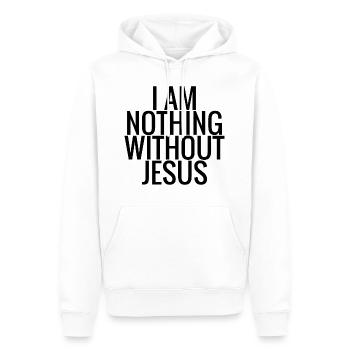 Jesus Christus Gott - Männer Premium Bio Hoodie - Weiß - Vorne - Nico (187cm)