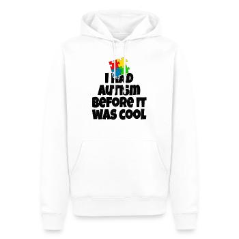 I had Autism before it was cool - Männer Premium Bio Hoodie - Weiß - Vorne - Nico (187cm)
