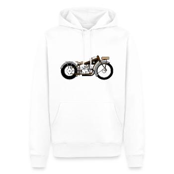 Vintage car motorcycle - Men’s Premium Organic Hoodie - white - Front - Nico (187cm)