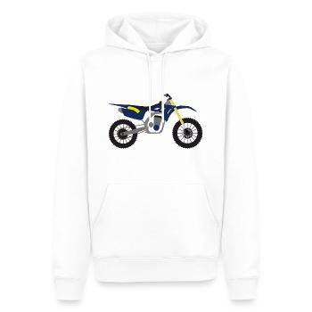Motocross Geschenk Geschenkidee - Männer Premium Bio Hoodie - Weiß - Vorne - Nico (187cm)