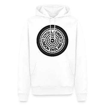 London Gully Gulli Gullideckel Geschenk Schacht - Männer Premium Bio Hoodie - Weiß - Vorne - Nico (187cm)