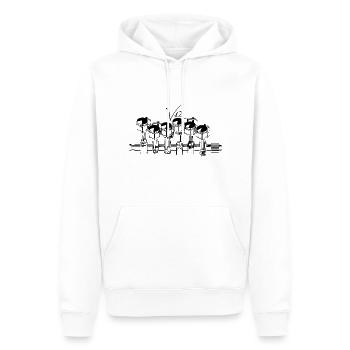 V12 engine - Men’s Premium Organic Hoodie - white - Front - Nico (187cm)