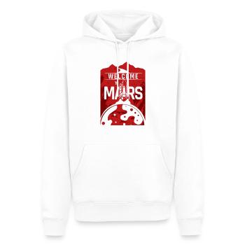 Rocket Mars Shirt Gift - Sweat à capuche Premium bio Homme - blanc - Devant - Nico (187cm)