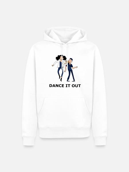 Dance it out - Men’s Premium Organic Hoodie - white
