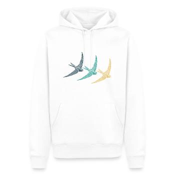 Oiseau chanteur d'oiseaux oiseaux indigènes - Sweat à capuche Premium bio Homme - blanc - Devant - Nico (187cm)