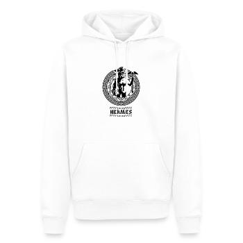Hermes Griechischer Gott Geschenk - Männer Premium Bio Hoodie - Weiß - Vorne - Nico (187cm)