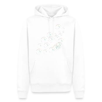 seifenblasen - Männer Premium Bio Hoodie - Weiß - Vorne - Nico (187cm)