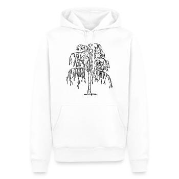 arbre - Sweat à capuche Premium bio Homme - blanc - Devant - Nico (187cm)