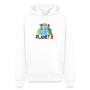 Il n'y a pas de planète B - Sweat à capuche Premium bio Homme - blanc - Devant - Nico (187cm)
