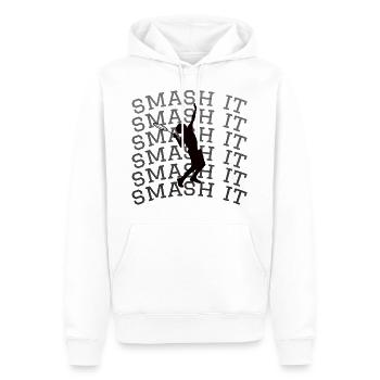 Tennis Tennisspieler Tennissport Tennisball smash - Männer Premium Bio Hoodie - Weiß - Vorne - Nico (187cm)
