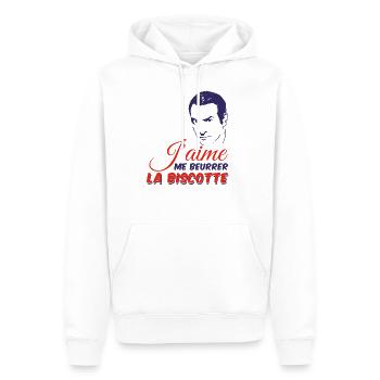 OSS 117 - I like to butter the rusk - Men’s Premium Organic Hoodie - white - Front - Nico (187cm)