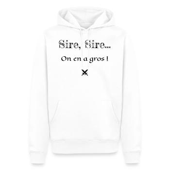 On en a gros ! Kaameløtt - Citation Perceval - Sweat à capuche Premium bio Homme - blanc - Devant - Nico (187cm)