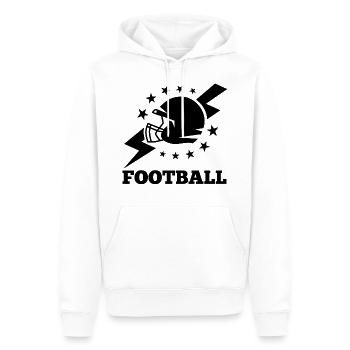 Football - Männer Premium Bio Hoodie - Weiß - Vorne - Nico (187cm)
