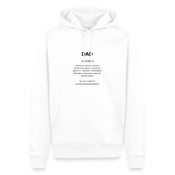 Dad (Vater) 2k20 Edition - Männer Premium Bio Hoodie - Weiß - Vorne - Nico (187cm)
