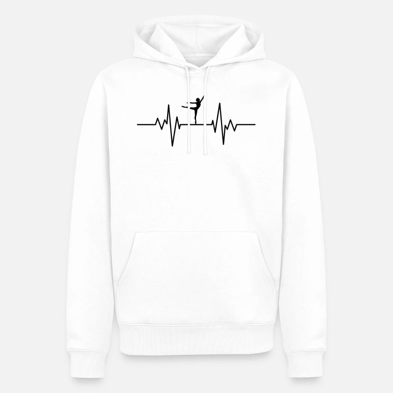 danse. t-shirt danseuse - Sweat à capuche Premium bio Homme - blanc