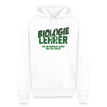 Biologie Lehrer Biologie Lehrerin Geschenk - Männer Premium Bio Hoodie - Weiß - Vorne - Nico (187cm)
