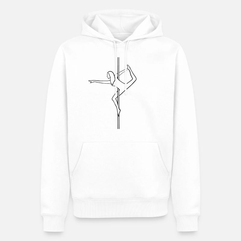 Pole Dance Pole Tanzen Polefitness Poledancer - Männer Premium Bio Hoodie - Weiß