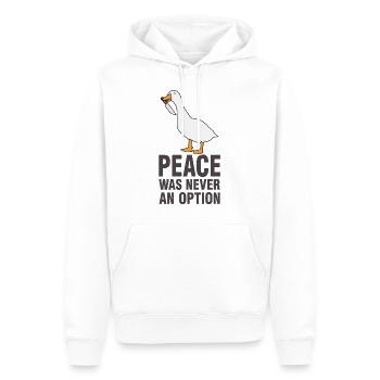 Goose geese meme gift - Men’s Premium Organic Hoodie - white - Front - Nico (187cm)