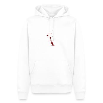 Halloween Blutspritzer - Männer Premium Bio Hoodie - Weiß - Vorne - Nico (187cm)
