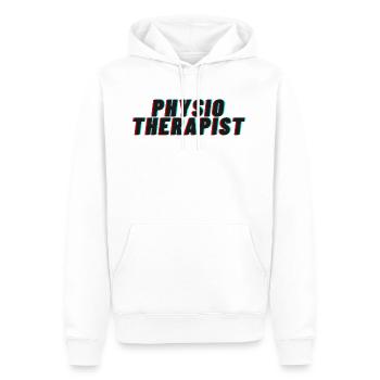 Physiotherapist physio gift - Men’s Premium Organic Hoodie - white - Front - Nico (187cm)