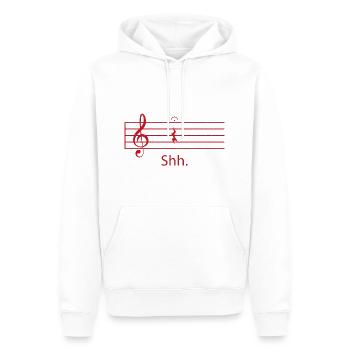 Noten Gitarre Musik Geschenk - Männer Premium Bio Hoodie - Weiß - Vorne - Nico (187cm)