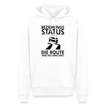 Beziehungsstatus Scheidung Spruch Single Geschenk - Männer Premium Bio Hoodie - Weiß - Vorne - Nico (187cm)