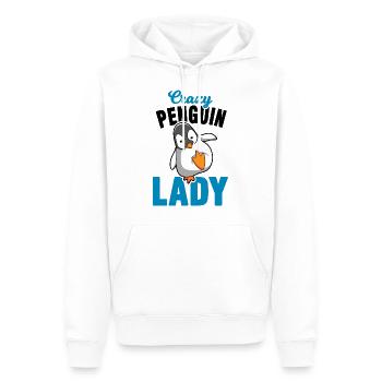 Penguin wife gift - Men’s Premium Organic Hoodie - white - Front - Nico (187cm)