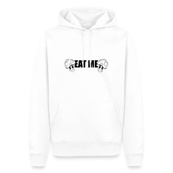 Eat me - eat me - Men’s Premium Organic Hoodie - white - Front - Nico (187cm)