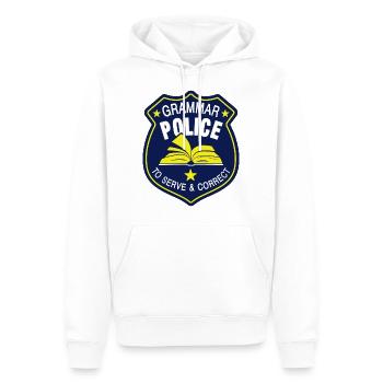 Grammar Police Language Language Teacher - Men’s Premium Organic Hoodie - white - Front - Nico (187cm)