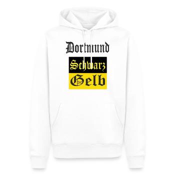 Dortmund die besten Fans - Männer Premium Bio Hoodie - Weiß - Vorne - Nico (187cm)